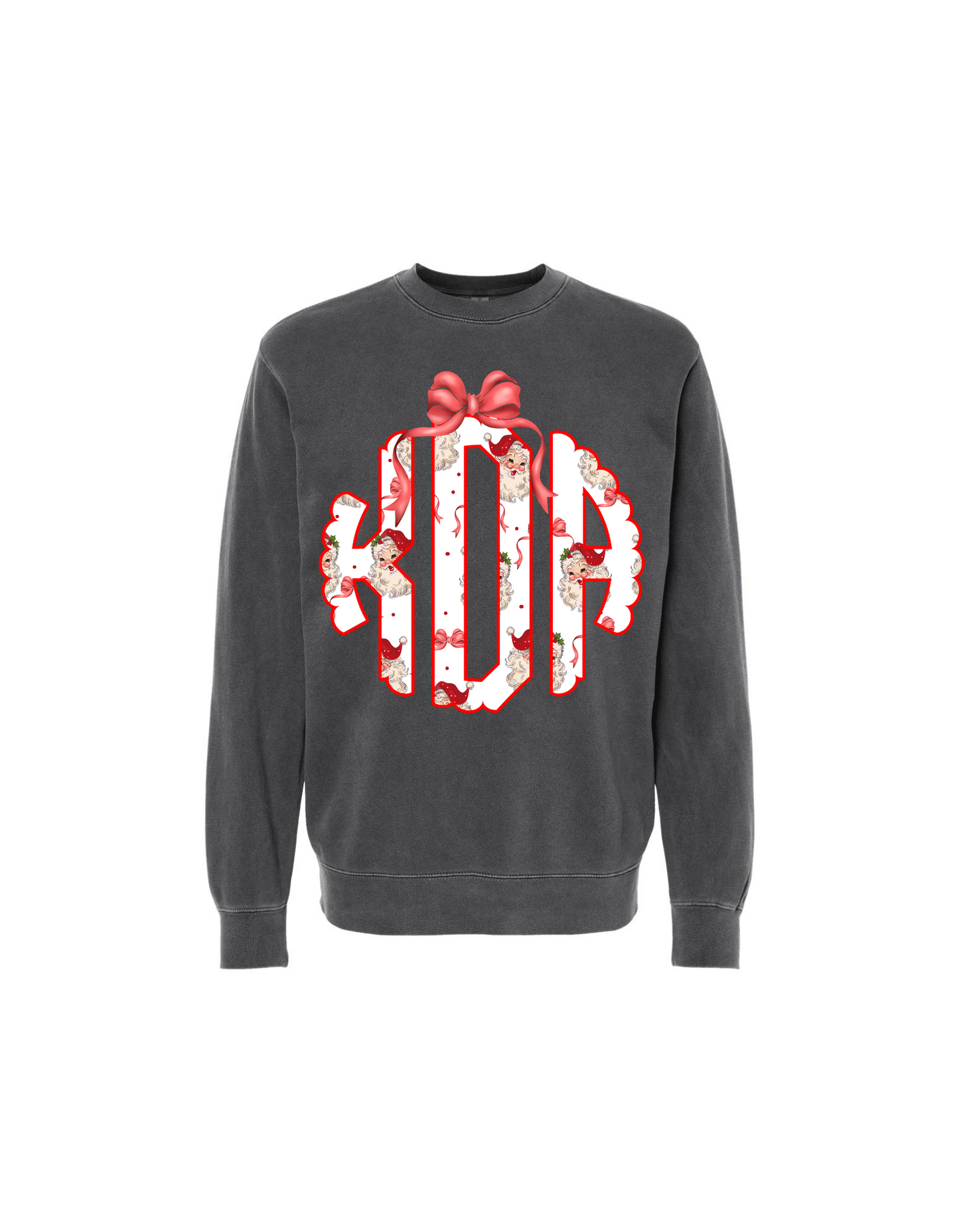 CUSTOM SANTA MONOGRAM CREW
